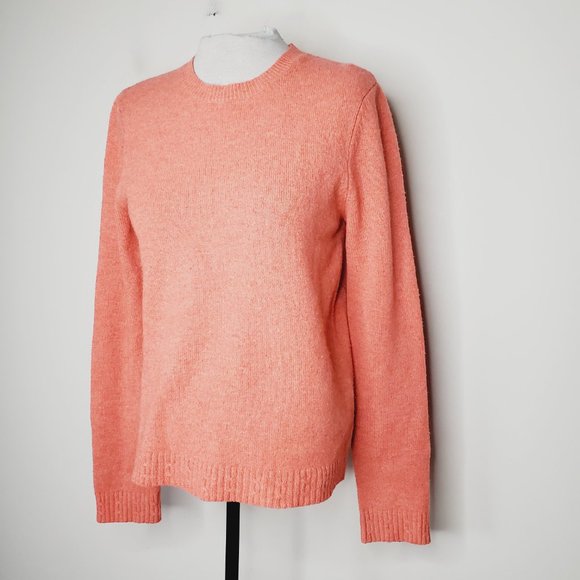 Balenciaga Knits Sweater Wool Cable Knit Fisherman Fall Winter Coral Pink 42 - Picture 4 of 14